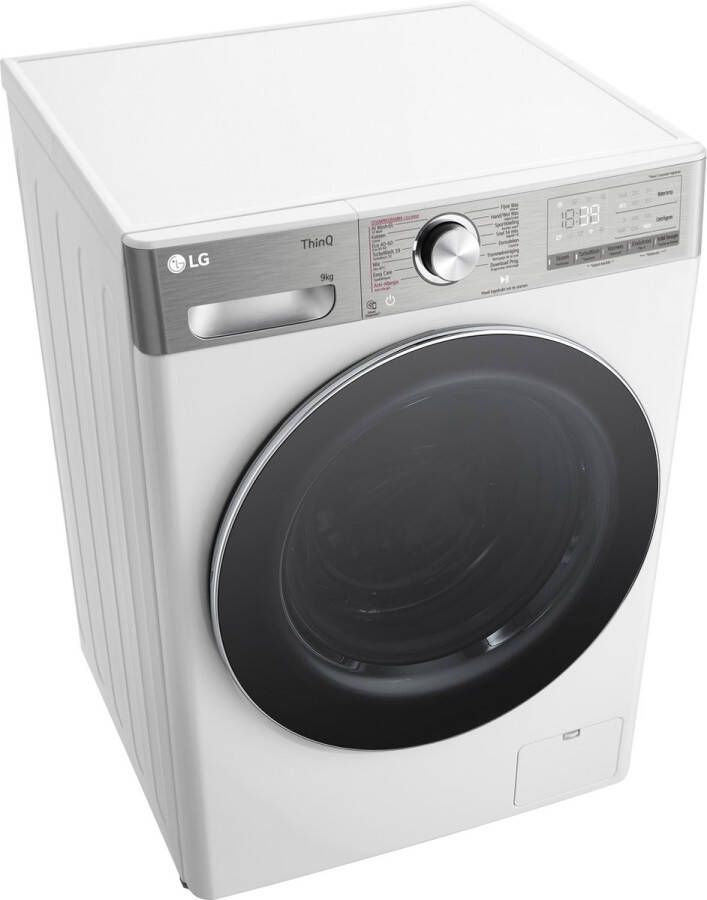LG F4WR9009S2W 40% zuiniger dan energielabel A 9 kg Wasmachine met TurboWash™ 39 Slimme AI DD™ motor Hygiënisch wassen met stoom ThinQ™ - Foto 1
