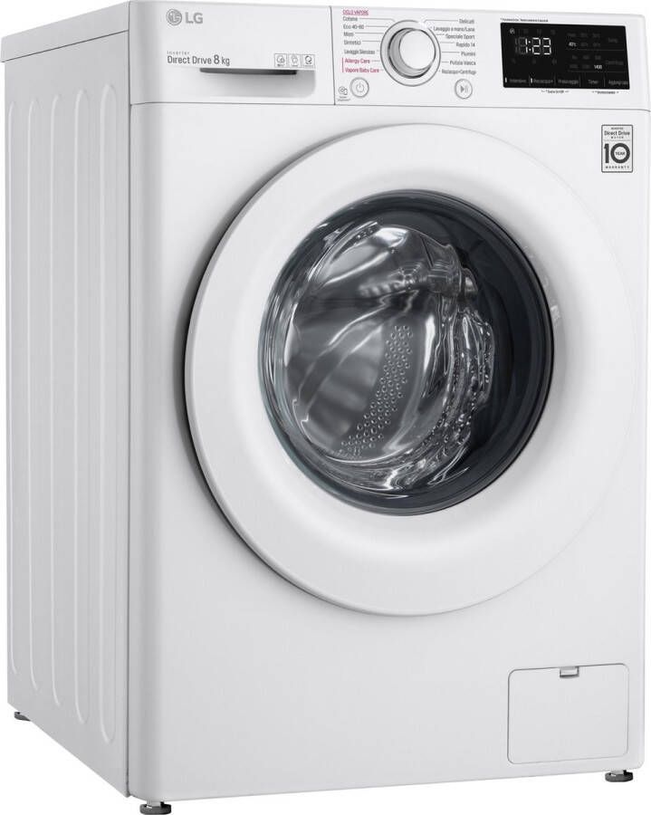 LG F4WV308S3E Wasmachine 8KG 1400RPM Energieklasse-C RVS Trommel Lifters Snel Programma 14 min - Foto 1
