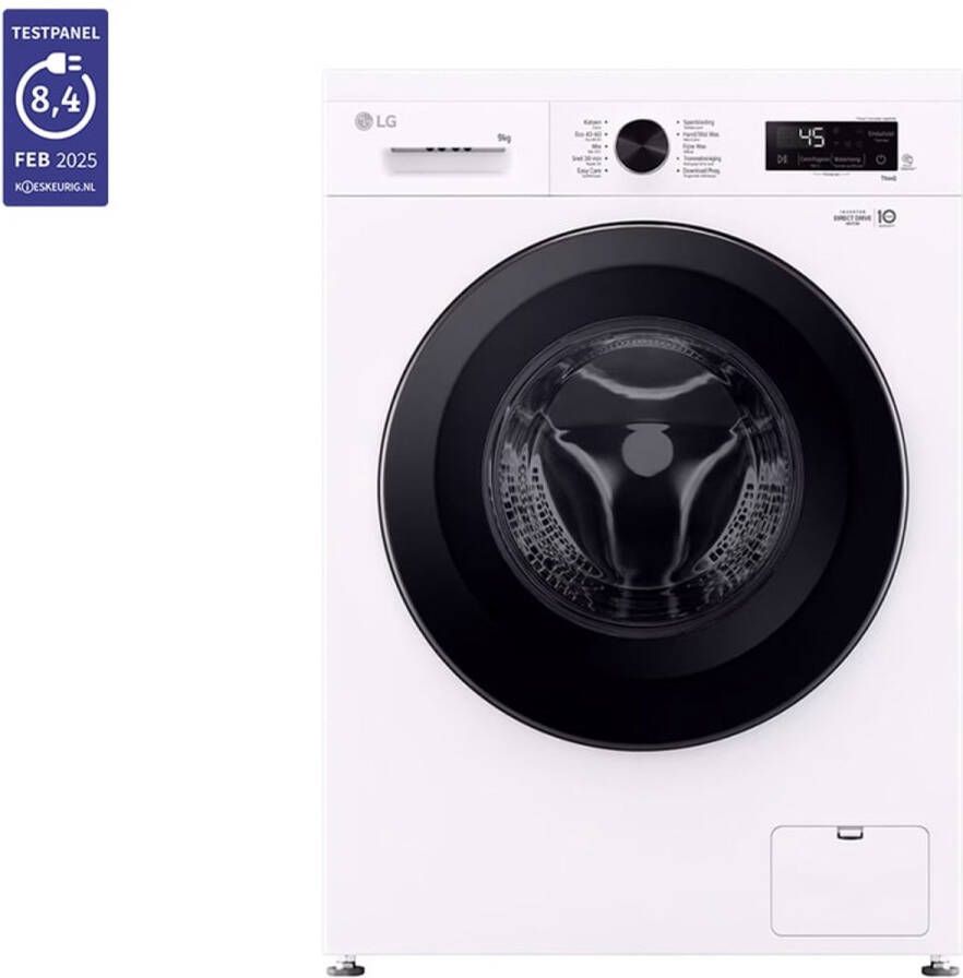 LG F4X1009NWB wasmachine Voorbelading 9 kg 1400 RPM Wit - Foto 2
