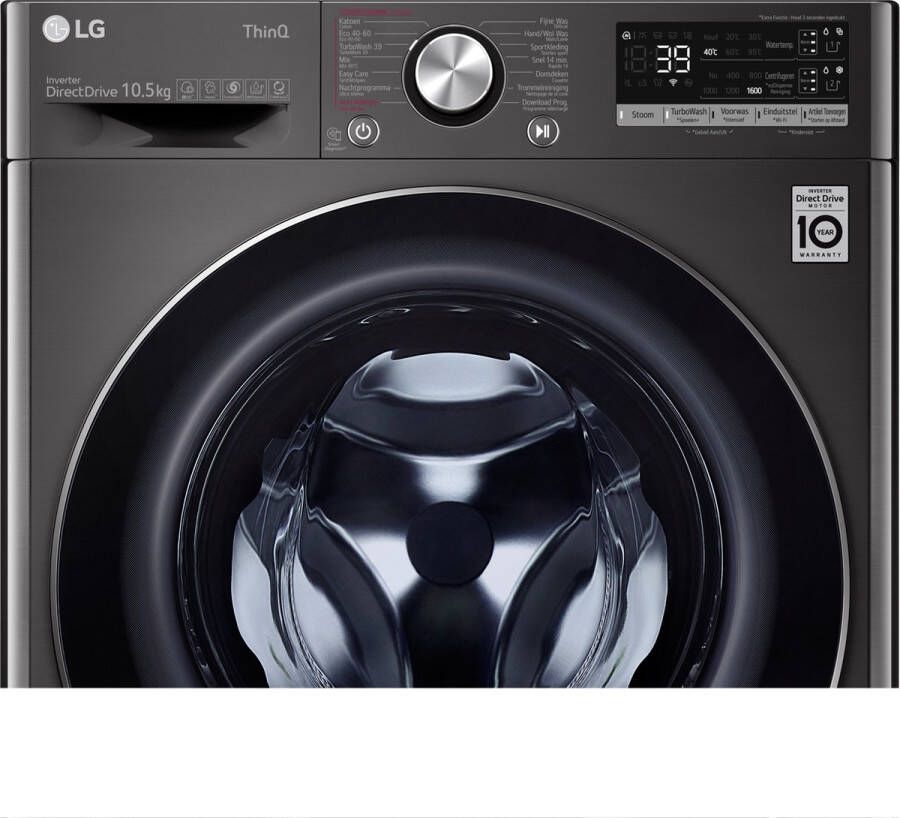 LG F6WV71S2TA wasmachine met TurboWash Slimme AI DD motor A 10 5 kg EZDispense Minder strijken door stoom