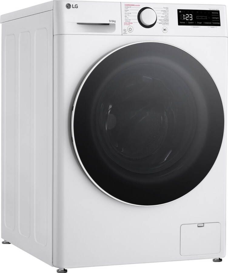 LG GD3R509S0 9 6 kg en A-10% Was-droogcombinatie met Slimme AI DD™ motor Hygiënisch wassen met stoom ThinQ™