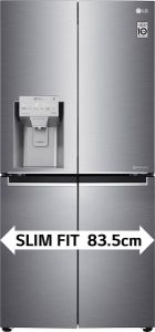 LG GML844PZAE Amerikaanse Koelkast met DoorCooling+™ Smal design 427L inhoud Water- & ijsdispenser met UVnano™ Total No Frost Inverter Linear Compressor