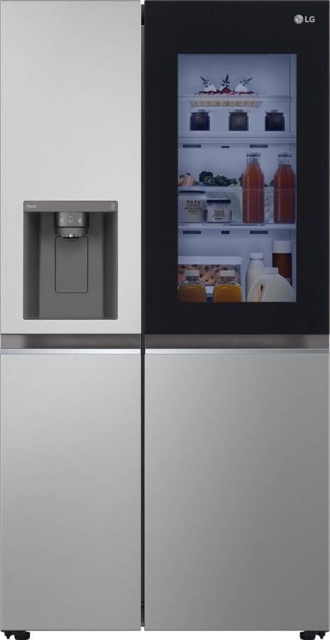LG GSGV81PYLL amerikaanse koelkast Vrijstaand 635 l E Metallic Zilver