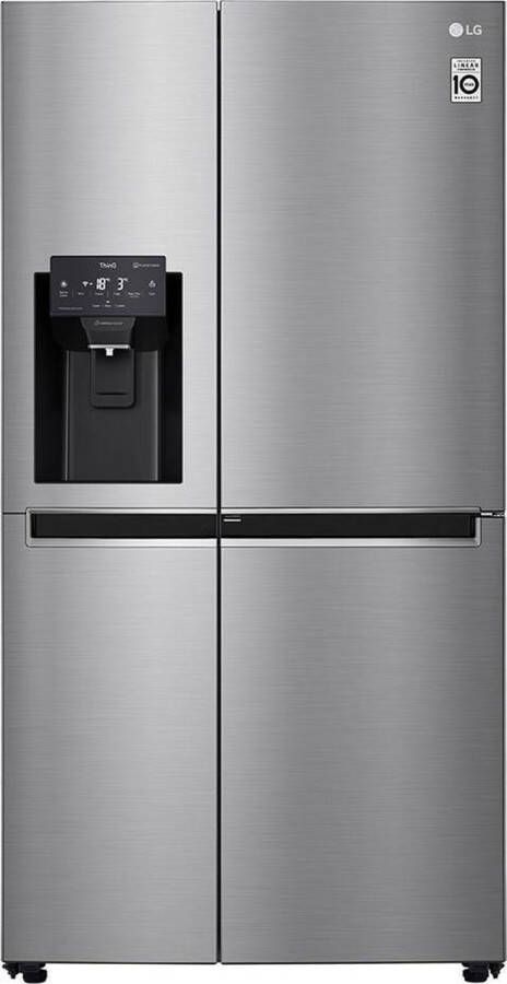 LG GSJ760PZZE ed Side-by-Side 405 196 L 179.0 x 91.2 73.8cm amerikaanse koelkast Ingebouwd vrijstaand 625 l E Zwart Grijs Zilver
