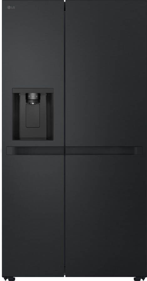 LG GSLC40EPPE Vrijstaand Amerikaanse koelkast Zwart Essence Matte Black Touch LED