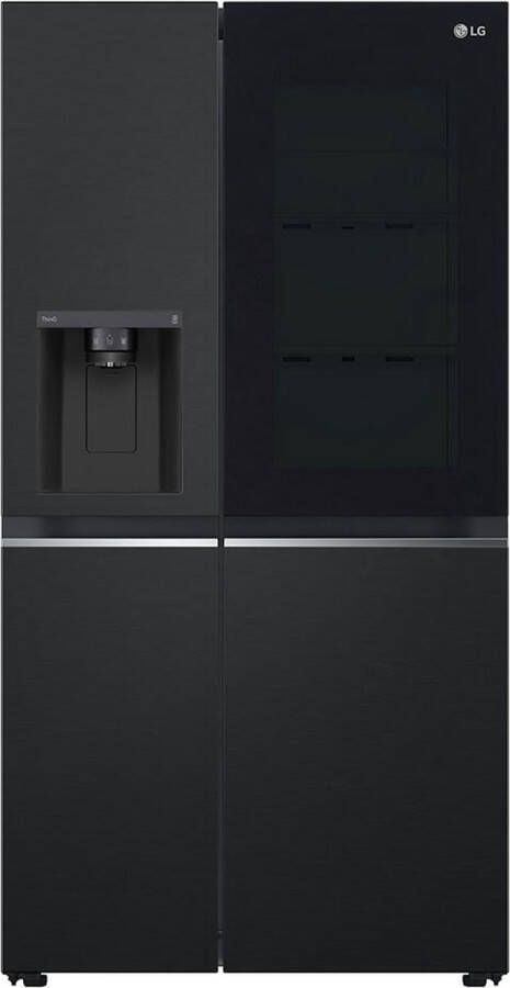 LG InstaView GSGV80EPLD Vrijstaand Amerikaanse deur Zwart Grafiet 2 deur(en) Touch LED