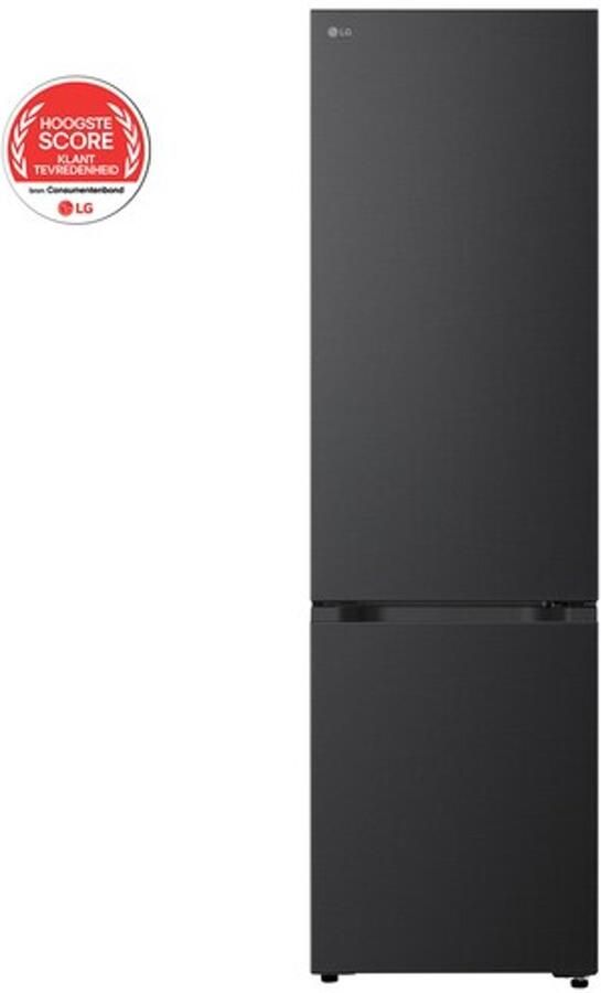 LG GBBS312CEV 465L Koel-vriescombinatie Essence Zwart Staal Smart Techtnology