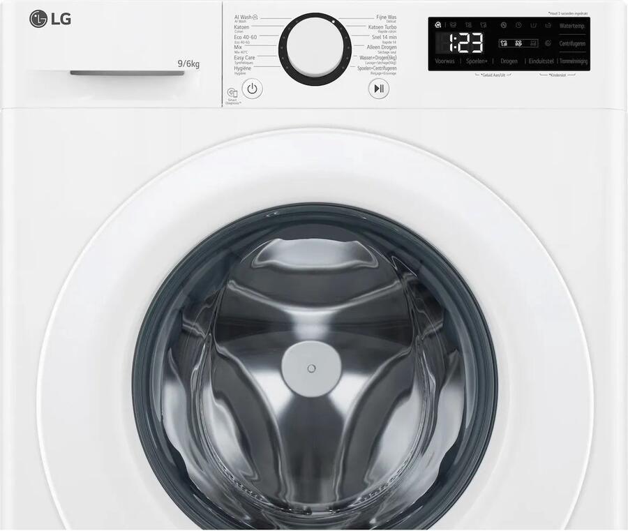 LG F4DR3096N3W Was-Droog combinatie 9 6kg 1400tpm Steam Turbowash - Foto 2