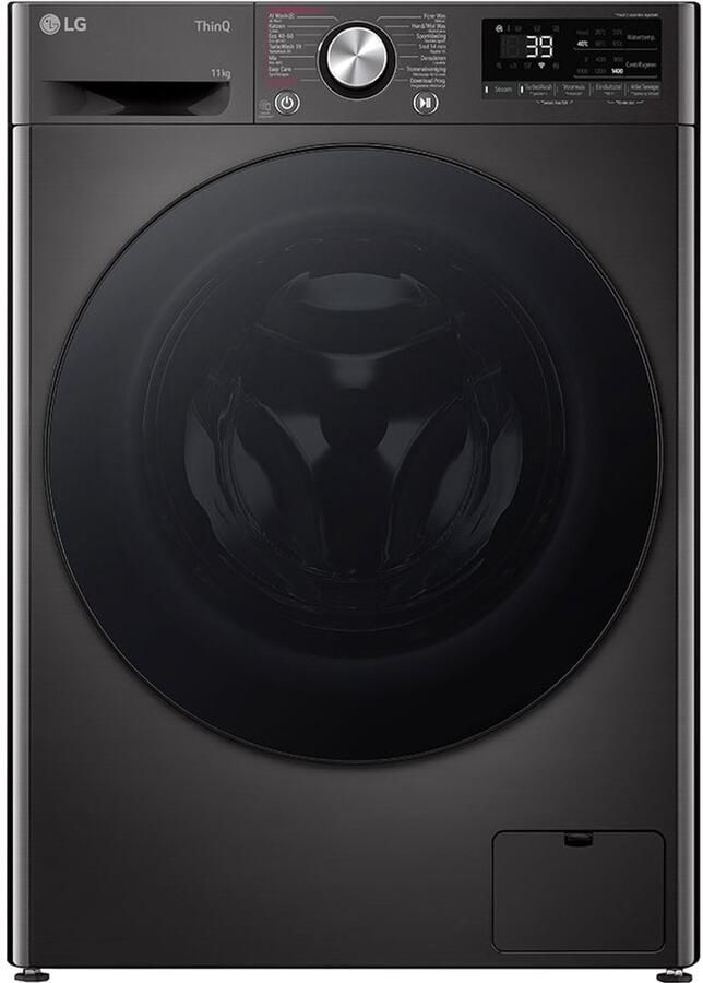 LG F4WR7011SYB wasmachine 11 kg met AI DD voor slimme stofverzorging TurboWash 39 voor sneller wassen hygiënisch wassen met stoom en ThinQ slimme bediening. Energieklasse A‑10%