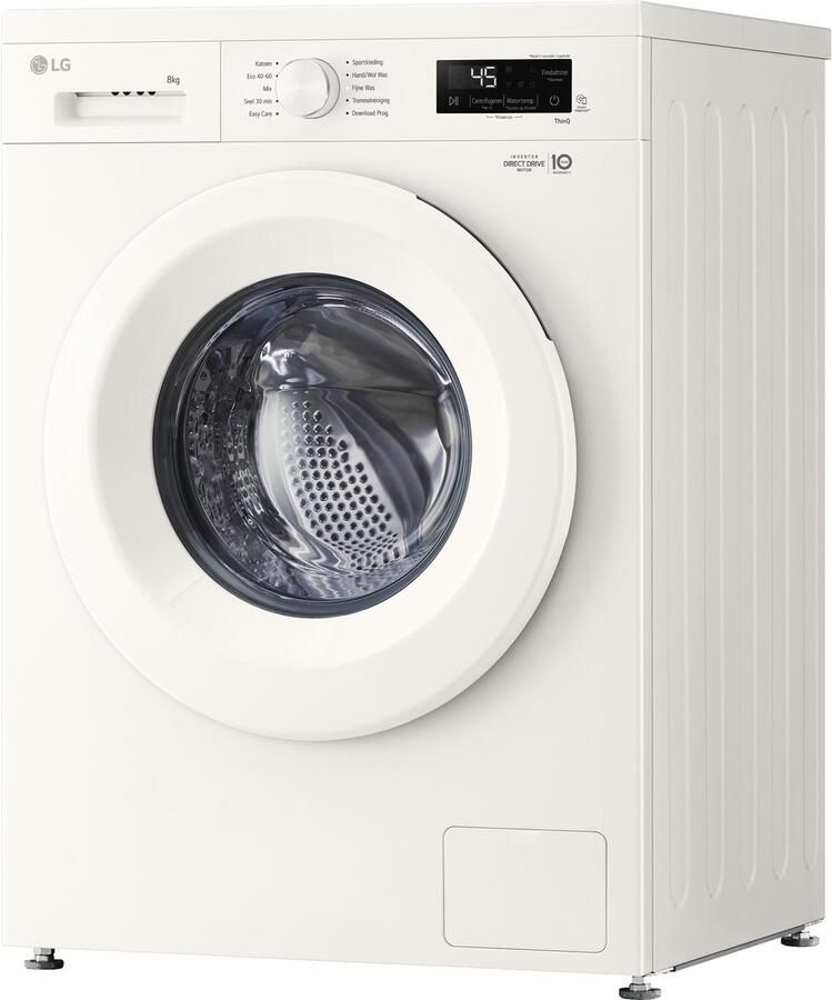 LG F4X1008NWH wasmachine Voorbelading 8 kg 1400 RPM Wit