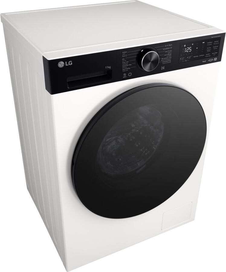 LG F4X5511THB wasmachine 11 kg met AI DD voor betere stofverzorging TurboWash360˚ voor snel en grondig wassen in ca. 39 min Steam verwijdert allergenen en bacteriën ezDispense voor automatisch doseren. Energieklasse A