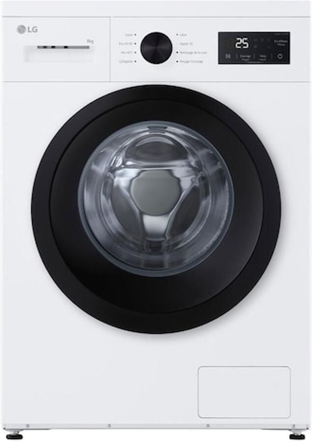 LG F84N15WHSB Wasmachine 8 kg Steam™ 6 motion direct drive™ Franse Display - Foto 2
