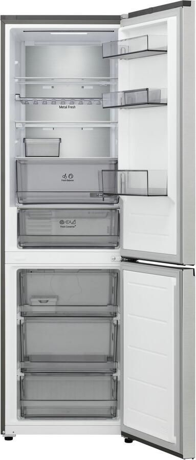 LG GBBS514CPY Koel-vriescombinatie 333L Energieklasse C Zilver DoorCooling voor gelijkmatige koeling Fresh Balancer voor optimale versheid Stille Smart Inverter Compressor AI functies zonder wifi ThinQ wifi bediening