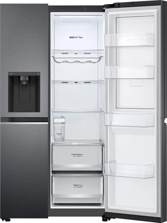 LG GSJV71MCLE Amerikaanse koelkast Mat Zwart Door in door Doorcooling No Plumbing