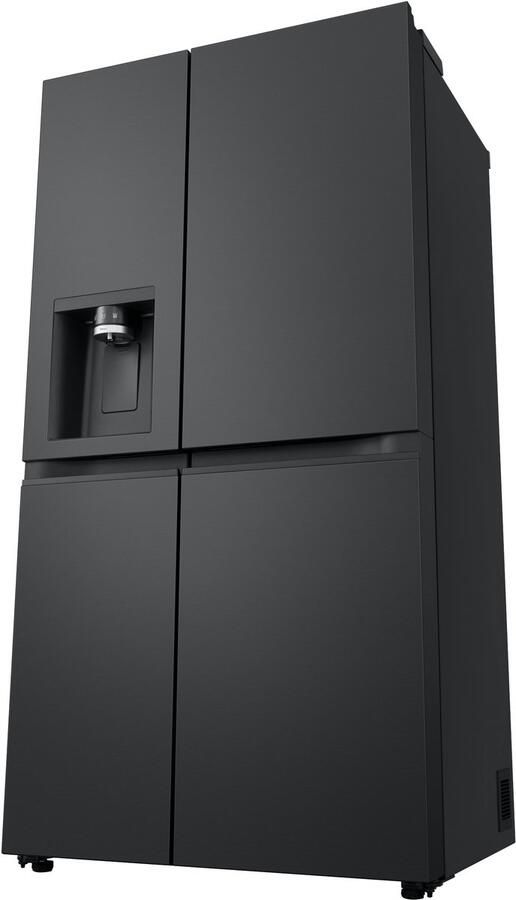 LG GSLE91EVAC Amerikaanse koelkast 628L met water- en ijsdispenser zonder leidingwerk UVnano (99% bacteriën) DoorCooling+ voor sneller koelen ThinQ slimme bediening stille en zuinige Smart Inverter Energieklasse C
