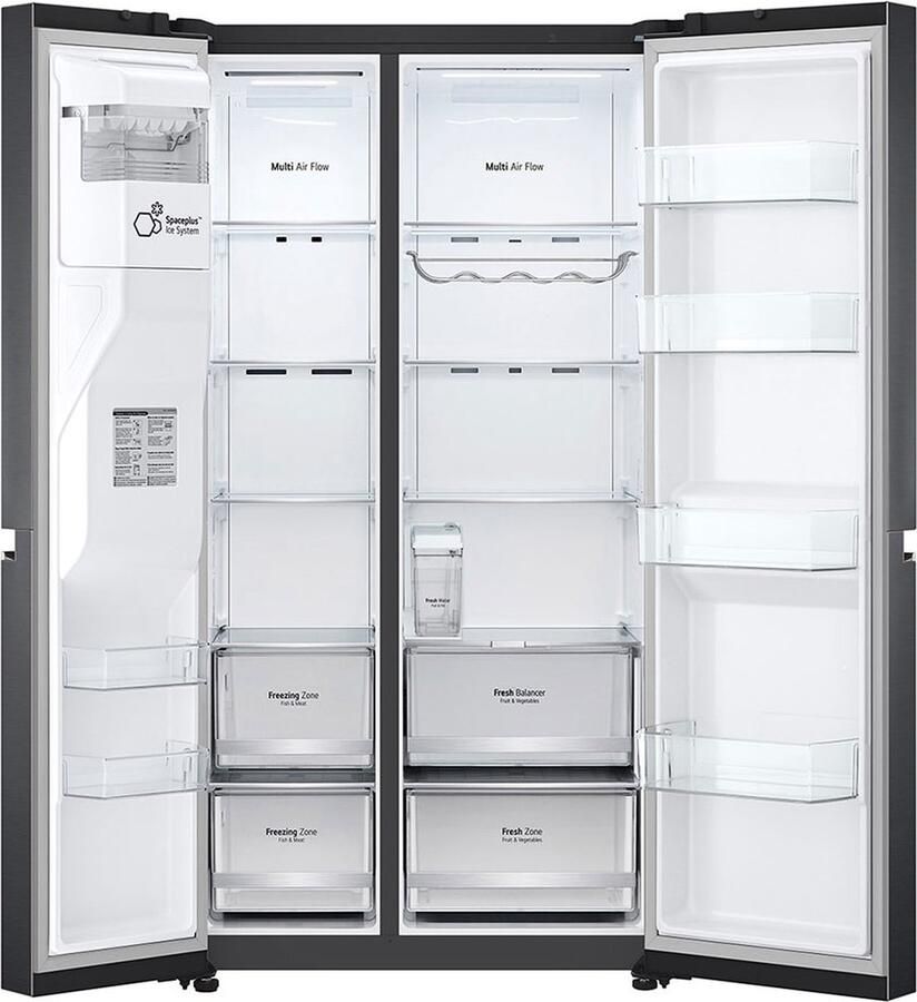LG Side-By-Side GSLV71MCLE | Vrijstaande koelkasten | Keuken&Koken Koelkasten | 8806091424846 - Foto 3
