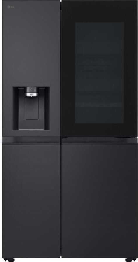 LG GSXE91EVAD Amerikaanse koelkast Zwart (blacksteel) Waterreservoir KNOCKKNOCK