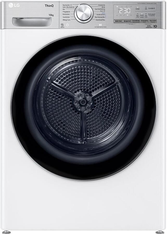 LG V9A2XT Vrijstaand Voorbelading Condensatie Wit Knoppen Draaiknop Links