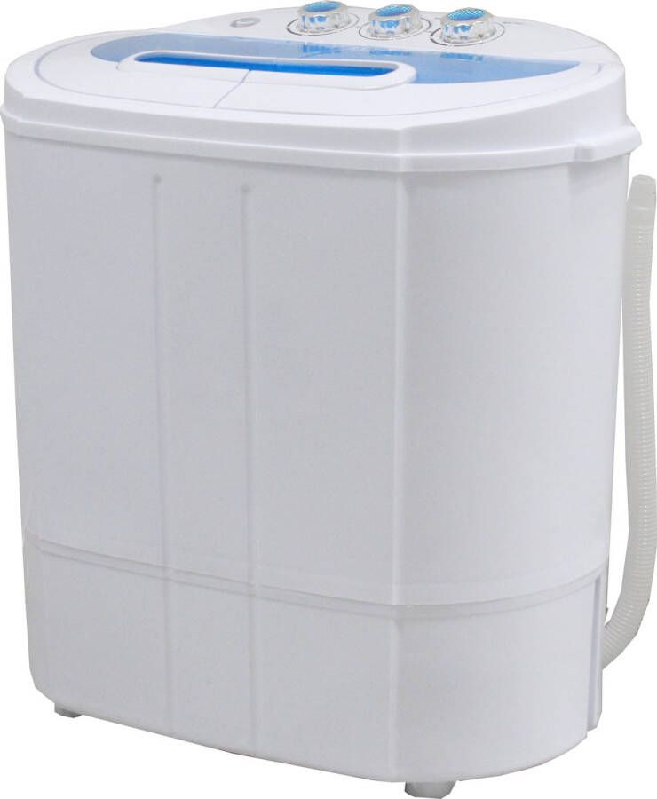 Lowander mini wasmachine 5kg met centrifuge en dubbele trommel Kleine wasmachine voor Camping Studenten Op reis - Foto 1