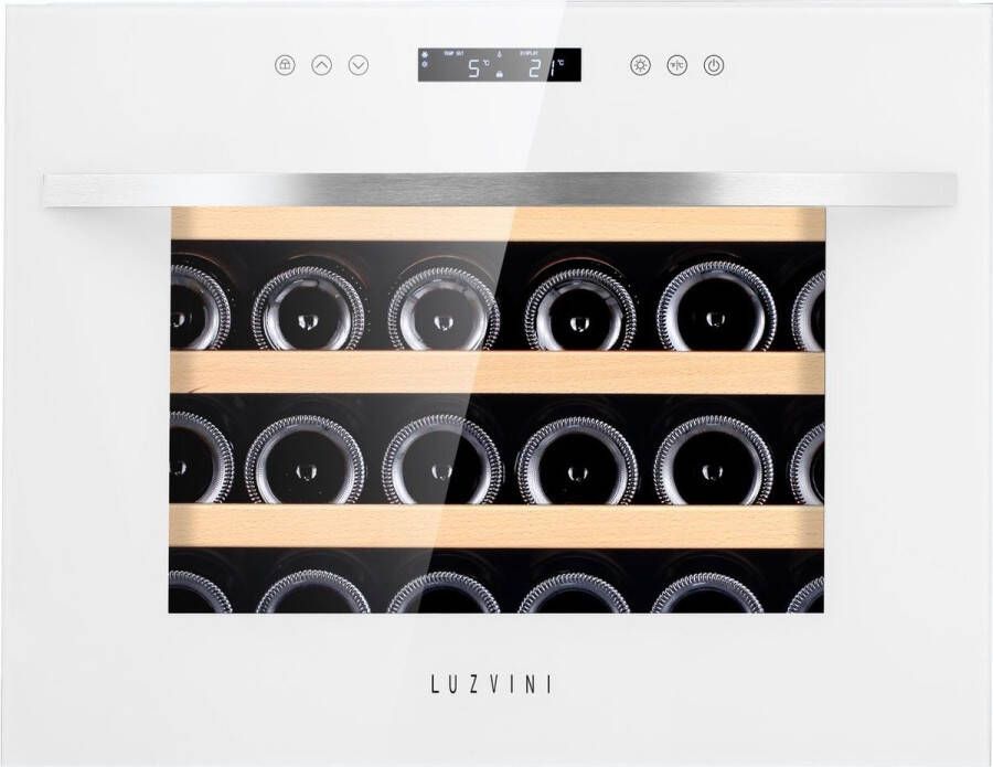 LuzVini inbouw wijnkoelkast wit 22 flessen - Foto 1