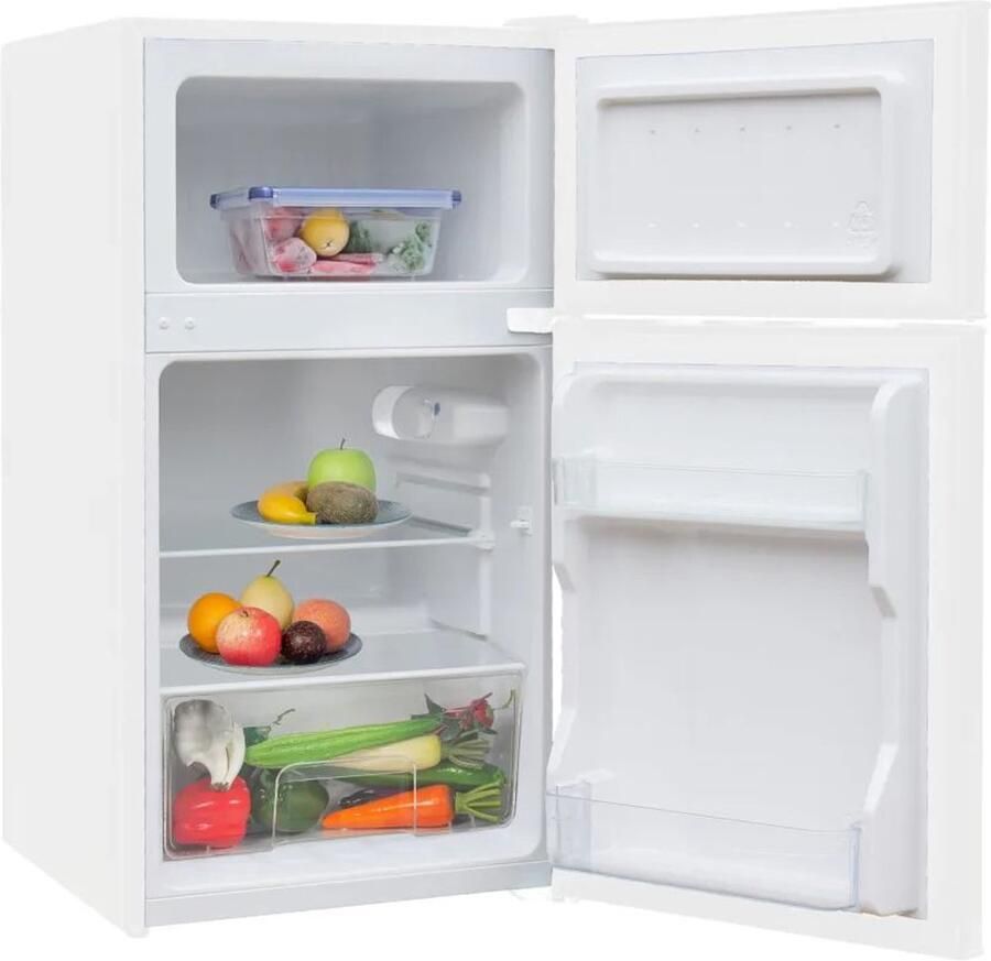 Manta MM545DWH Koelvriescombinatie 25L vriezen 63L koelen Verwisselbare deur Wit