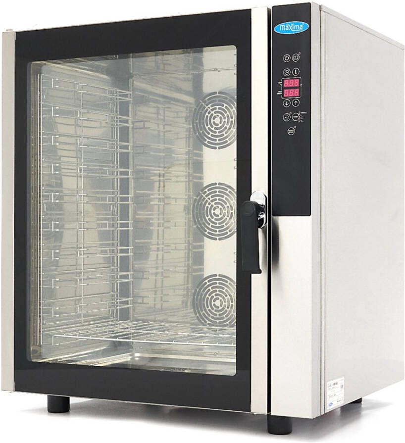 Maxima Combisteamer 10 Bakken (1 1 GN 60 x 40 cm) Digitaal Display 400V