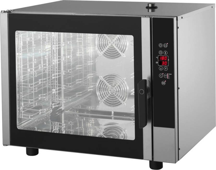 Maxima Combisteamer 6 Bakken (1 1 GN 60 x 40 cm) Digitaal Display 400V