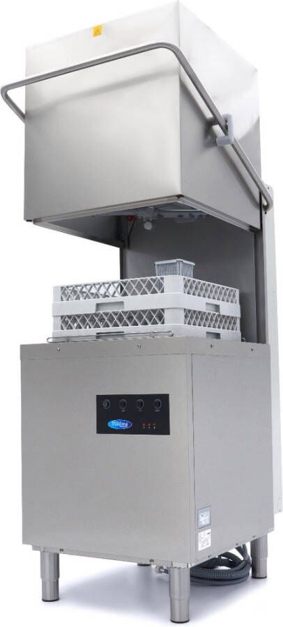 Maxima Doorschuifvaatwasser 50 x 50 cm met Afvoer- Glansspoel- en Zeeppomp – 400V