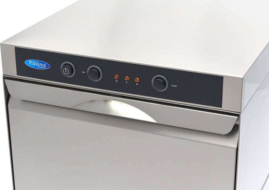 Maxima Horeca Vaatwasser 40 x 40 cm met Afvoer- Glansspoel- en Zeeppomp 230V - Foto 2