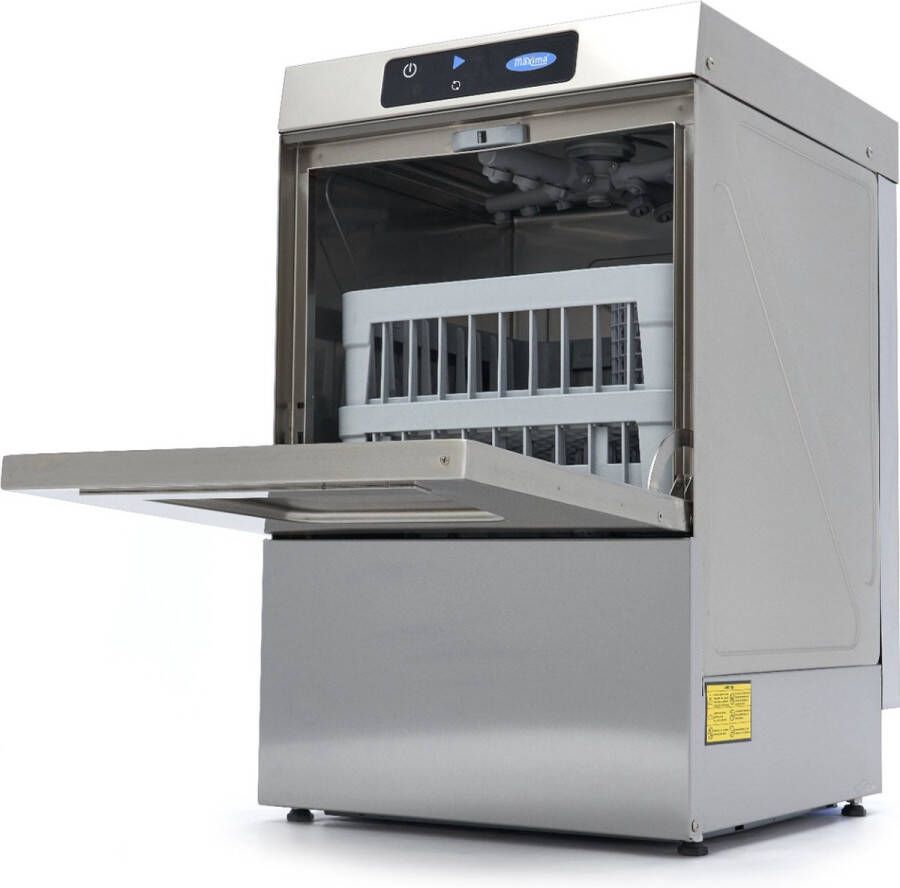 Maxima Horeca Vaatwasser 40 x 40 cm met Glansspoelpomp Digitaal Display 230V