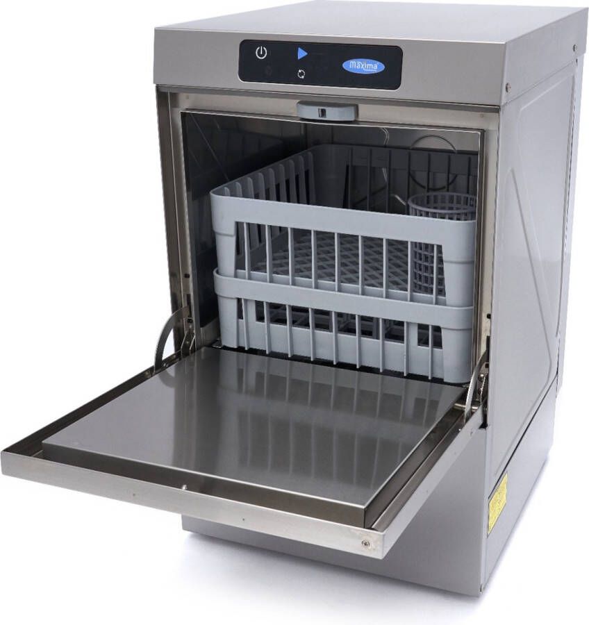 Maxima Horeca Vaatwasser 40 x 40 cm met Glansspoelpomp Digitaal Display 230V - Foto 2