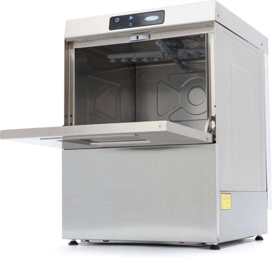 Maxima Horeca Vaatwasser 50 x 50 cm met Afvoer- Glansspoel- en Zeeppomp Digitaal Display 230V