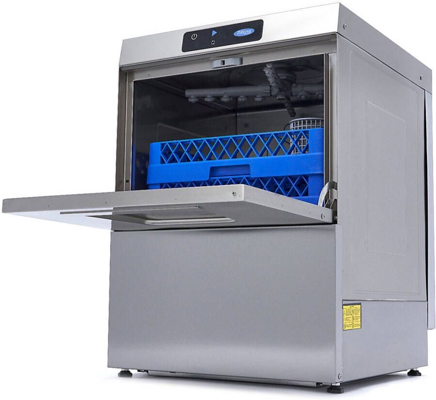 Maxima Horeca Vaatwasser 50 x 50 cm met Glansspoelpomp Digitaal Display 400V - Foto 2
