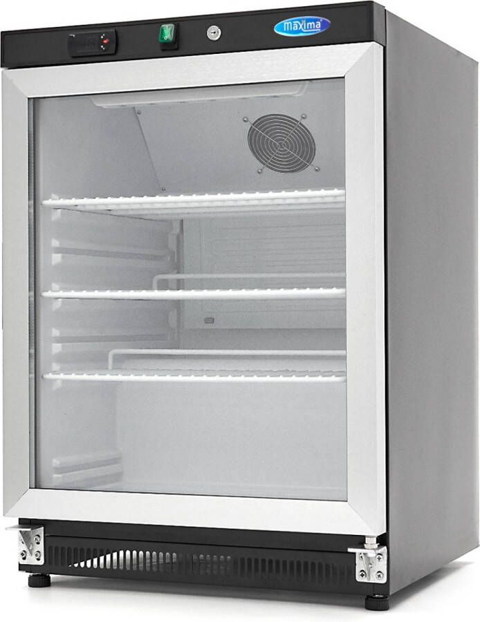 Maxima Koelkast 200 L Zwart met Glazen Deur - Foto 2