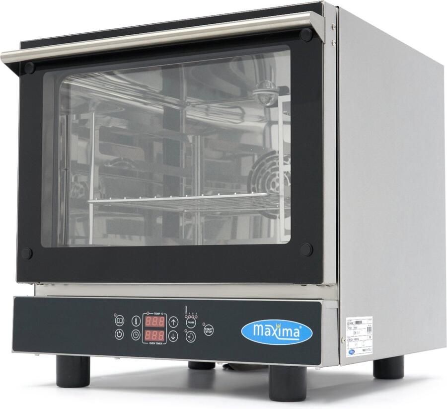 Maxima Combisteamer 4 x 2 3 GN Bakken Digitaal Display