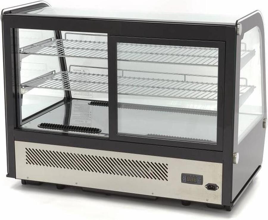 Maxima Gebaksvitrine 160 L 88 cm Schuifdeuren Achter Koeling Koelvitrine - Foto 2