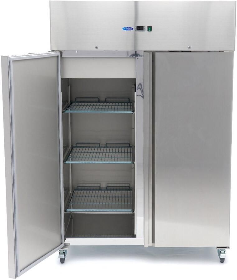 Maxima Vrieskast 1200 L 6 Verstelbare Roosters (2 1 GN) Rvs op Wielen - Foto 3