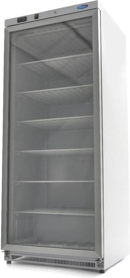 Maxima Vrieskast 600 L Wit met Glazen Deur Professionele Vriezer Speciale Koelcyclus 600 liter Diepvries