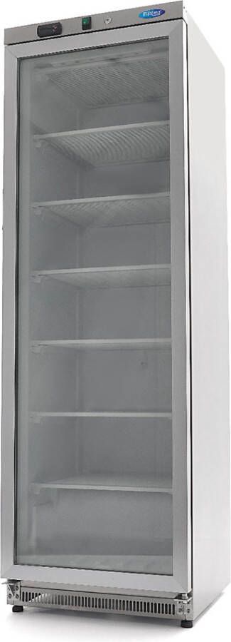 Maxima Vrieskast 400 L Rvs met Glazen Deur - Foto 3