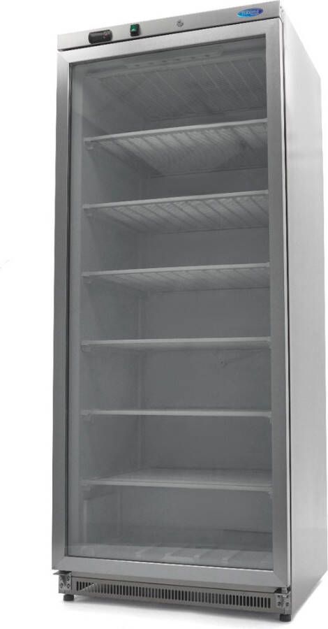 Maxima Vrieskast 600 L RVS met Glazen Deur Professionele Vriezer Speciale Koelcyclus 600 liter Diepvries - Foto 2