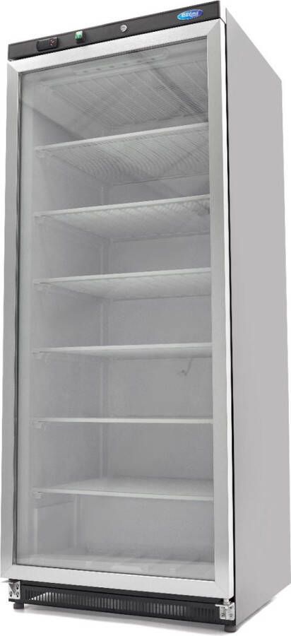 Maxima Vrieskast 600 L Zwart met Glazen Deur Professionele Vriezer Speciale Koelcyclus 600 liter Diepvries - Foto 3