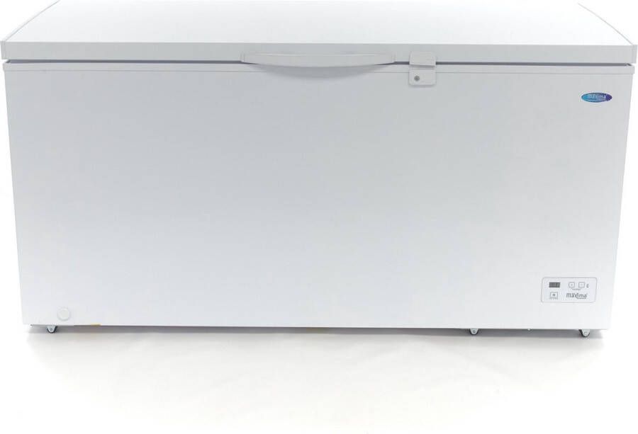 Maxima Vrieskist 488 L op Wielen incl. Hangmand Vriezer 488 Liter Horeca Diepvrieskist met LED verlichting Ruim Wit Diepvries - Foto 2