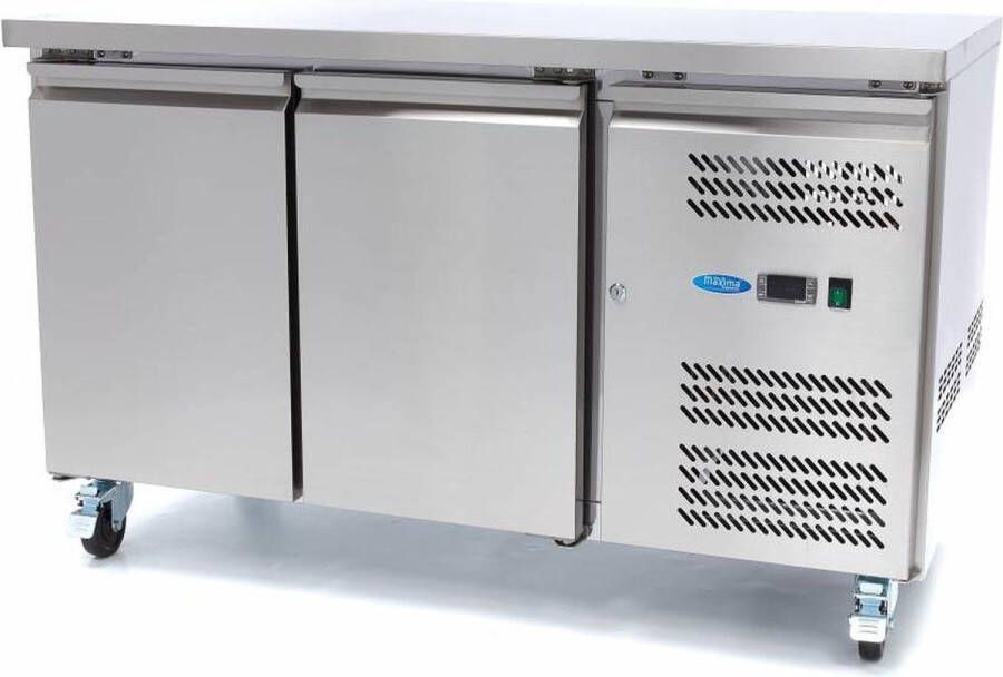 Maxima Vrieswerkbank 314 L 136 cm 2 Deuren Koeling Vrieswerkbank