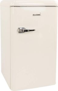 MaxxHome Retro koelkast Tafelmodel koelkast Incl. vriesvak 90L Creme