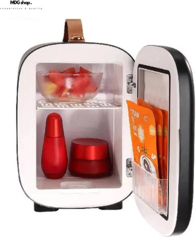 MDG shop Mini koelkast Mini koelkast 4 liter Mini koelkastje Warm en koud gebruik