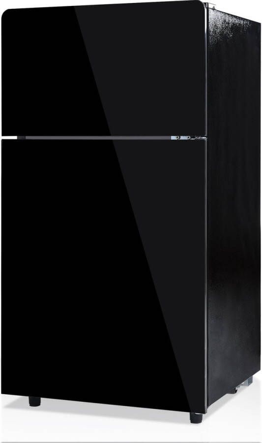 Merax 72L Mini Koelkast Zwarte Glast deur 39dB 7-staps Temperatuurregeling LED Verlichting R600a Koelmiddel Directe Koeling Ideaal voor Keuken Woonkamer Caravan en Kantoor - Foto 2