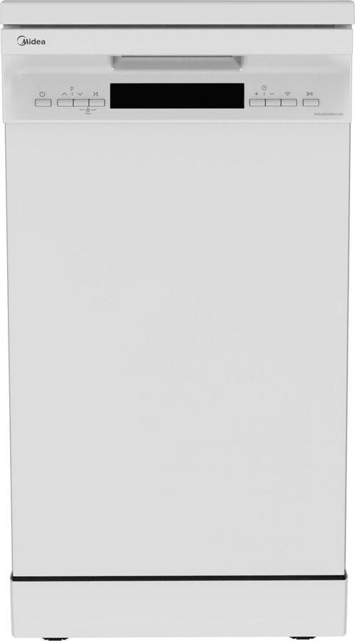 MFD45S200W.2-ES Midea Vaatwasser Vrijstaand Wit 49 dB E label Bestekmand Wi-Fi connectiviteit