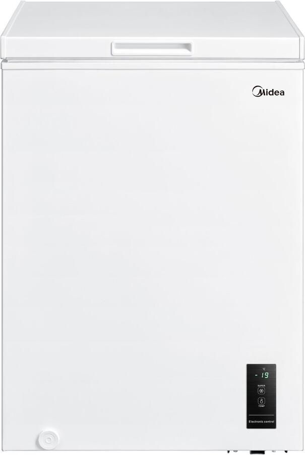 Midea MDRC152FEE01 Vrieskist Wit Vrijstaand E label 38 dB 99 l 169 kWh jaar Compact Bovenlader