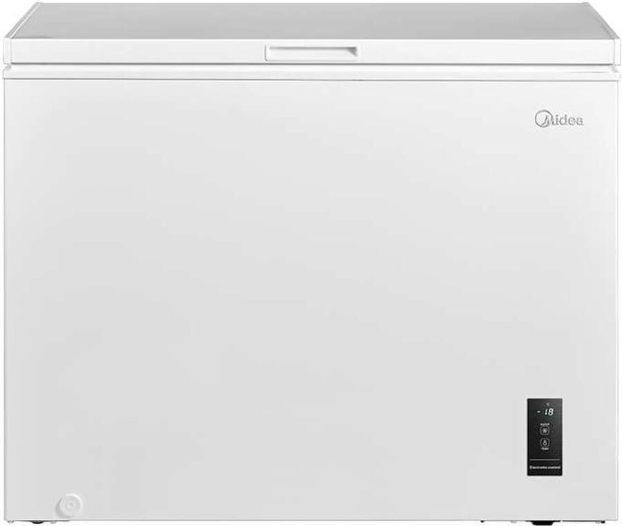 Midea MDRC405FEE01 Vrieskist Wit Bovenlader E label 290 l Vrijstaand 229 kWh jaar Super Freeze functie