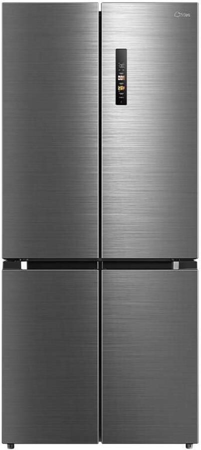 Midea MDRM691FIE46 Amerikaanse koelkast Vrijstaand No Frost Frans deuren E label 306 kWh jaar 35 dB RVS